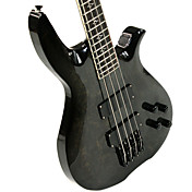Derulo - (Donner Feuer) hochwertige Linden E-Bass mit Gig Bag / Gurt / Picks / Kabel