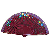 Classic Wave Style Hand Fan - Set Of 4