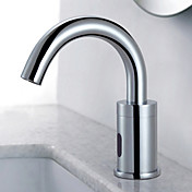 Sensore in ottone moderno lavandino del bagno rubinetto finitura cromata