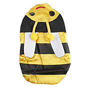 gylden bee frakk med antenner for hunder (xs-xl)