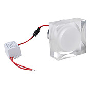 3W 3000-3500K Warm White Light Acrylic Crystal LED Ceiling Bulb (85-265V)