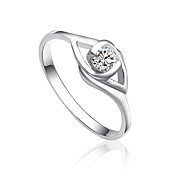 Beautiful Charming Sterling Silver Cubic Zirconia Ring