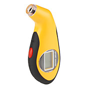 deporte digital de presión de los neumáticos de aire calibre lcd probador de la herramienta (amarillo)