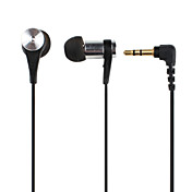 Super Sound bajos de calidad en la oreja los auriculares de metal (plata)