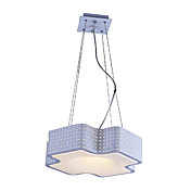 40W Artistic Acrylic Pendant Light with 1 Light in Cross Design