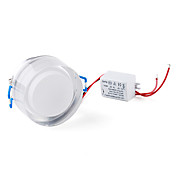 3w 300lm 3000-3500K varm hvid lys cylindrisk krystal førte loft pære (85-265V)