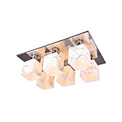 Stainless Steel Ceiling Light with 6 Lights in Cube Shape