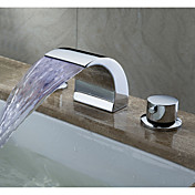 portato cascata contemporanea diffusa lavandino rubinetto del bagno (con finitura cromata)