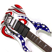 Derulo - (HUMMINGBIRD-7) Mahogany Stratocaster Electric Guitar with Bag/Strap/Picks/Cable/Whammy Bar