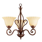 Antique 3 - Lustres metal leve com vidro Shades