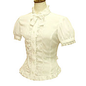Puff Sleeve White Cotton Princess Lolita Blouse