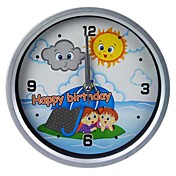 Camping Kids Pattern Analog Wall Clock (1xAA)