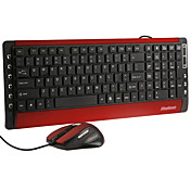 Waterproof Comfort QWERTY PS/2 Keyboard with 2400dpi USB Optical Mouse