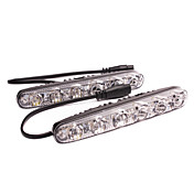 HT3 Car Light DRL em um par (6W, Lumen 560 (LM), temperatura de cor 6000-6500K, 12V, com 6 LEDs, luz branca)