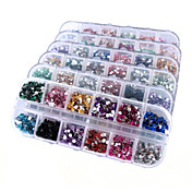 6 Box Nail Art Dekoration Strass