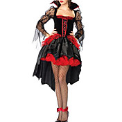 Sexy kvinner Madame Bloodthirst Vampiress Halloween Costume (2pieces)
