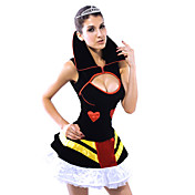 Sexy Dame Queen of Hearts Halloween kostume (2 stk)