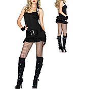 Hot Adult  Cop Police Woman Halloween Costume & Hat(5Pieces)