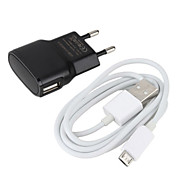 Cargador con Conector Europeo para el Samsung Galaxy S3 I9300 y Otros Teléfonos Móviles