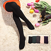 dames violet tyk fleece strømpebukser