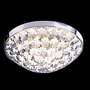 Comtemporary Flush Mount med 3 Lights i aluminium Designet Shade Blomster