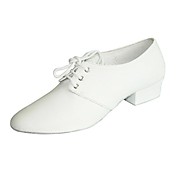 vera pelle scarpe da ballo superiore con pizzo-up scarpe da pratica per le donne