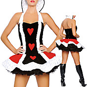 Reine des coeurs Sexy Halloween Costume Dress (2Pieces)