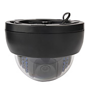 600TVL Indoor IR Dome Camera with IR-CUT and 25 Meters IR Range(Blue LEDs,3.6mm Lens,Black Case)