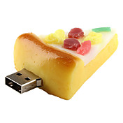 8gb pizza-vormige usb 2.0 flash drive (geel)