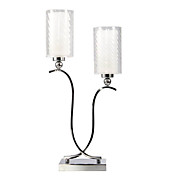 60W Modern Bistratal Table Lights with 2 Lights in Glass Shades