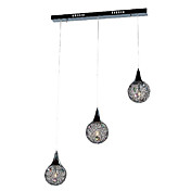 Comtemporary vedhæng Lights med 3 Lights i Aluminum Wired Shades