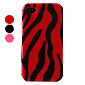 Zebra Stripe Pattern Hard Case for iPhone 4 and 4S (Assorted Colors)