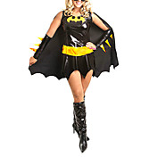 voksen sexy batman Batgirl korsett halloween kostyme (3 stk)