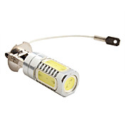 H3 7.5W 600LM 7000-8000K Blanco Bombilla LED de alta potencia para lámparas de coche (12V DC)