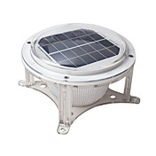 0.72W White Plastic Garden LED Chapiter Light Solar Powered