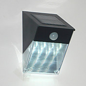 12-LED White Light Solar-PIR Motion Sensor Wandleuchte