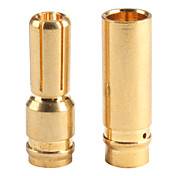 5 Pairs Mystery GW001E 5.0mm Gold Plated Connector Male and Female