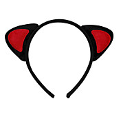 Red Cat's Ears Halloween Headband (1 piece)
