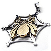 Men's Spider Net Pendant(Free Chain)(4.6*4.2*.4CM)