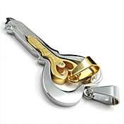 paar belangrijke stalen hanger (gratis ketting) (5,7 * 2,3 * 0.3cm)