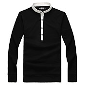 Männer Stehkragen slim T-Shirt
