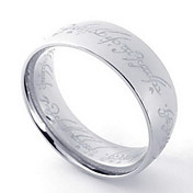 mannen staal titanium trendy ring
