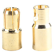 5 Pairs Mystery GW001G 6.0mm Gold Plated Connector Male and Female