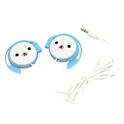 3.5mm Clip-On Headphones Cartoon Bear Headset