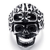 mannen schedel titanium stalen ring