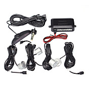 Parking System with 4 Radar+Control Box+LED Display,Silver