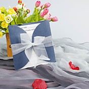 elegante huwelijksuitnodiging met lint (set van 50)