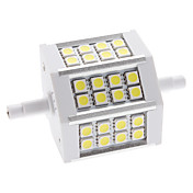 R7S 5W 24x5050 SMD 300-360LM 6000-6500K Natural White Light LED Corn Bulb (85-265V)