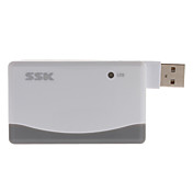 SSK USB 2.0 Card Reader for SD, MS, MicroSD Card