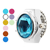 Donna brillante lega analogico al quarzo Anello (colori assortiti)